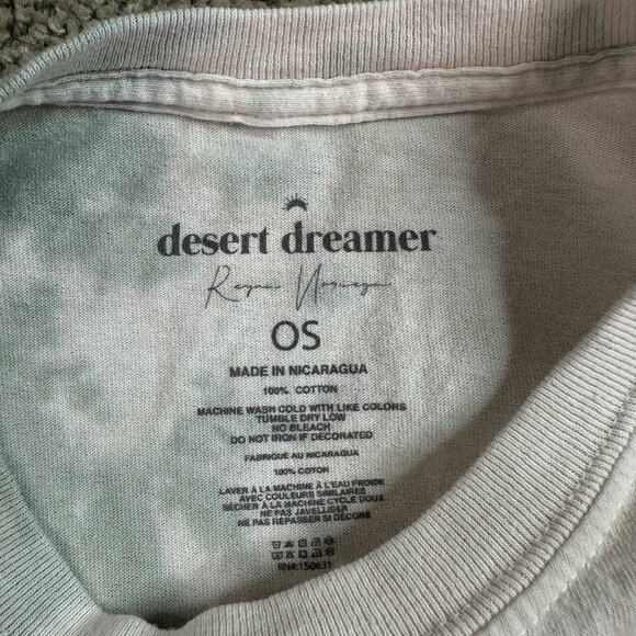 Desert Dreamer Reyna Noriega Shirt Womens One Size White Blue Tie Dye Ladies - Picture 5 of 9